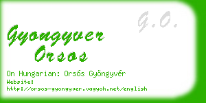 gyongyver orsos business card